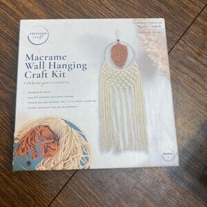 Freeform Craft Macrame Wall Hanging DIY Kit Beginner Adult 7.8" x 17.7" NEW NIB